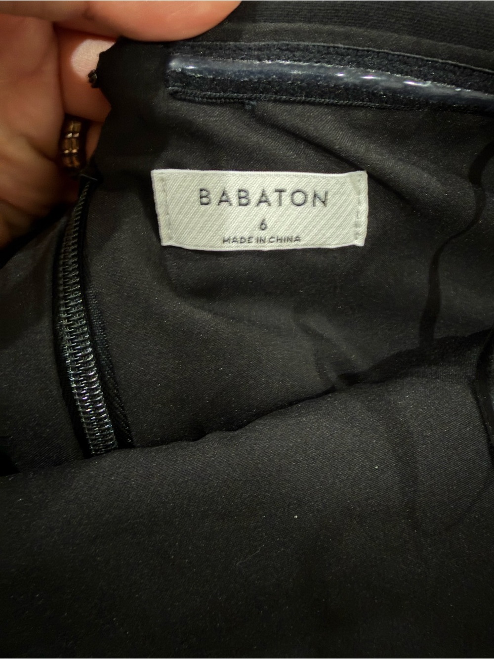 Aritzia Babaton Black Strapless Fold-Over Top - Picture 4 of 5